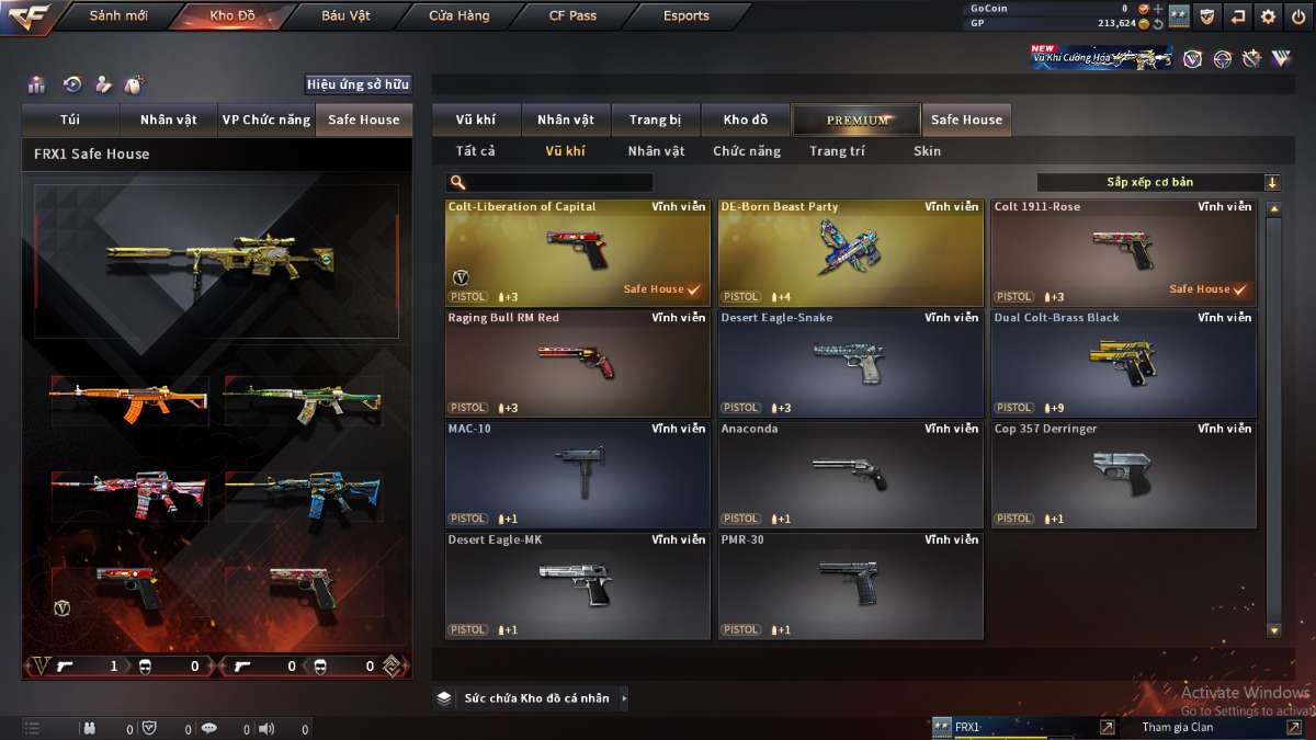 shop acc cf uy tin gia re